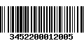 Código de Barras 3452200012005