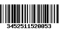 Código de Barras 3452511520053