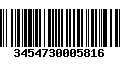 Código de Barras 3454730005816