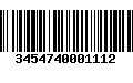 Código de Barras 3454740001112