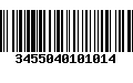 Código de Barras 3455040101014