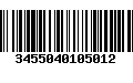 Código de Barras 3455040105012