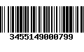 Código de Barras 3455149000799