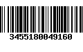 Código de Barras 3455180049160