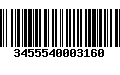 Código de Barras 3455540003160