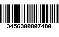 Código de Barras 3456300007480