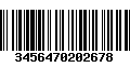 Código de Barras 3456470202678