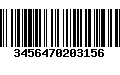 Código de Barras 3456470203156