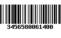 Código de Barras 3456580061400