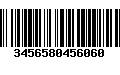 Código de Barras 3456580456060