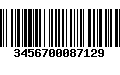 Código de Barras 3456700087129