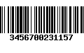 Código de Barras 3456700231157