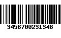 Código de Barras 3456700231348