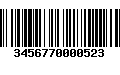 Código de Barras 3456770000523