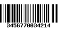 Código de Barras 3456770034214