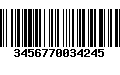 Código de Barras 3456770034245