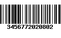 Código de Barras 3456772020802