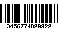 Código de Barras 3456774829922