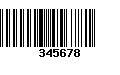 Código de Barras 345678