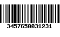 Código de Barras 3457650031231