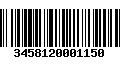 Código de Barras 3458120001150