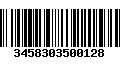 Código de Barras 3458303500128