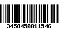 Código de Barras 3458450011546