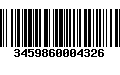 Código de Barras 3459860004326