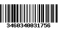 Código de Barras 3460340031756