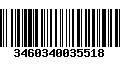 Código de Barras 3460340035518