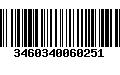 Código de Barras 3460340060251