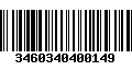 Código de Barras 3460340400149