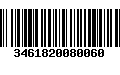 Código de Barras 3461820080060