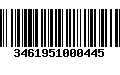 Código de Barras 3461951000445