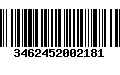 Código de Barras 3462452002181