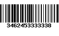 Código de Barras 3462453333338