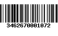 Código de Barras 3462670001072