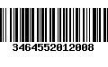 Código de Barras 3464552012008