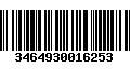 Código de Barras 3464930016253