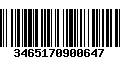 Código de Barras 3465170900647