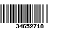 Código de Barras 34652718