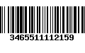 Código de Barras 3465511112159