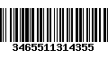 Código de Barras 3465511314355