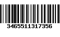 Código de Barras 3465511317356