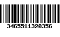 Código de Barras 3465511320356