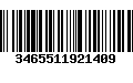 Código de Barras 3465511921409