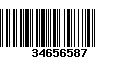 Código de Barras 34656587