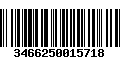 Código de Barras 3466250015718