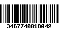 Código de Barras 3467740018042