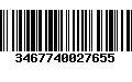 Código de Barras 3467740027655